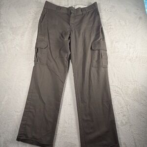 Dickies Flex Cargo Pants Mens 34x32 Brown Regular Straight Work Utility Pockets